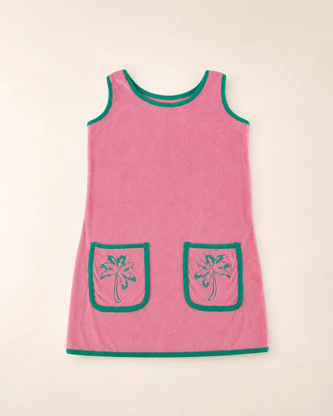 Pocketful of Palms Girl's Dress — view 2 | Palmr Style