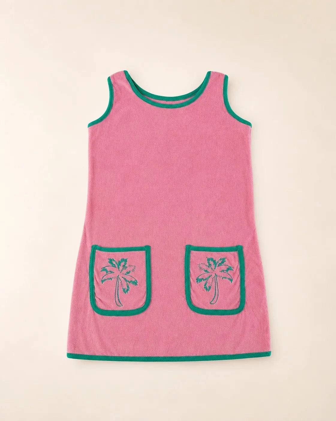 Pocketful of Palms Girl's Dress — view 2 | Palmr Style
