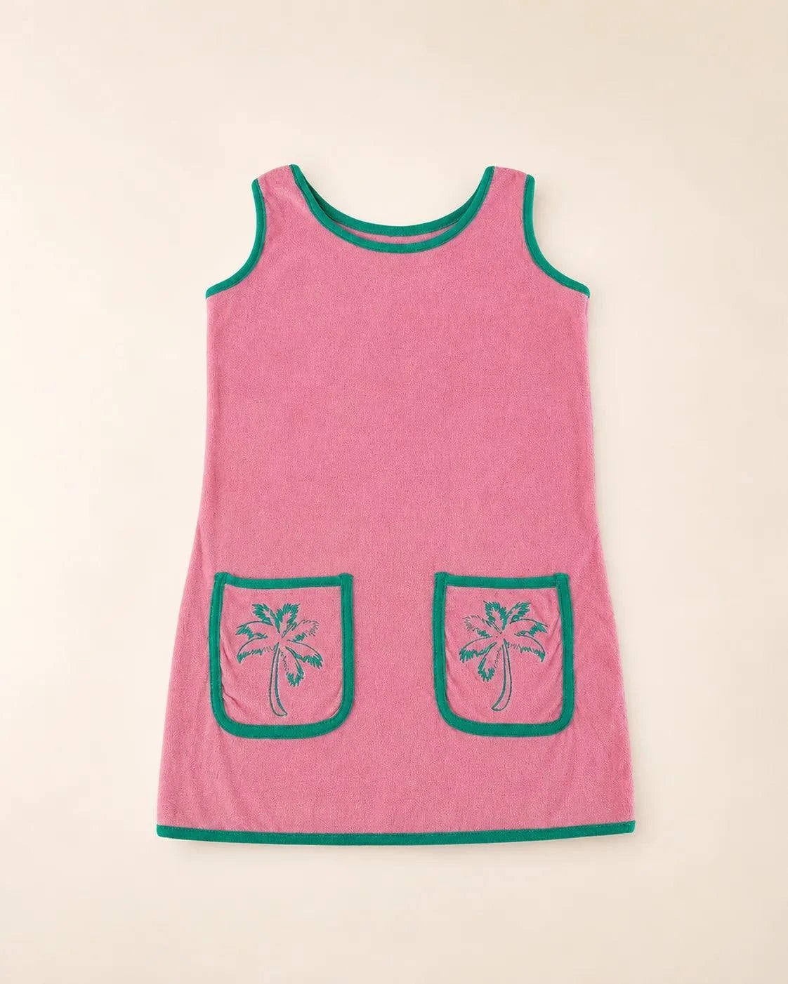 Pocketful of Palms Girl's Dress — view 2 | Palmr Style