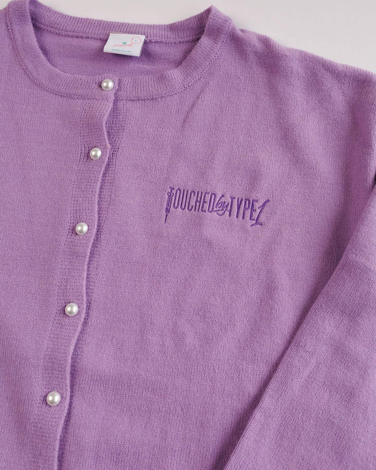 The TBT1 Purple Cardigan — view 4 | Palmr Style