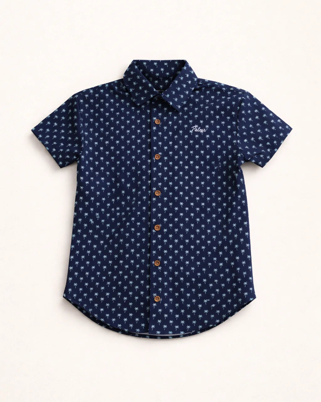 The Indigo Palm Kids Button Up — view 2 | Palmr Style