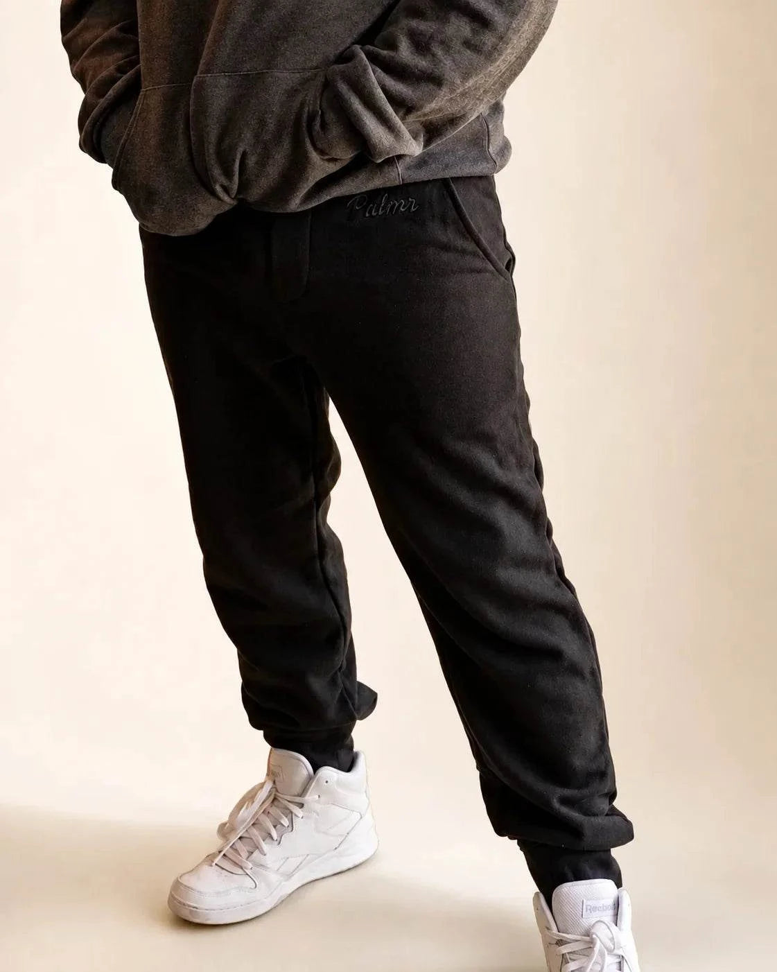 The Palm Shade Sweatpant in relaxed fit with elastic waist and pockets, perfect for casual comfort and style