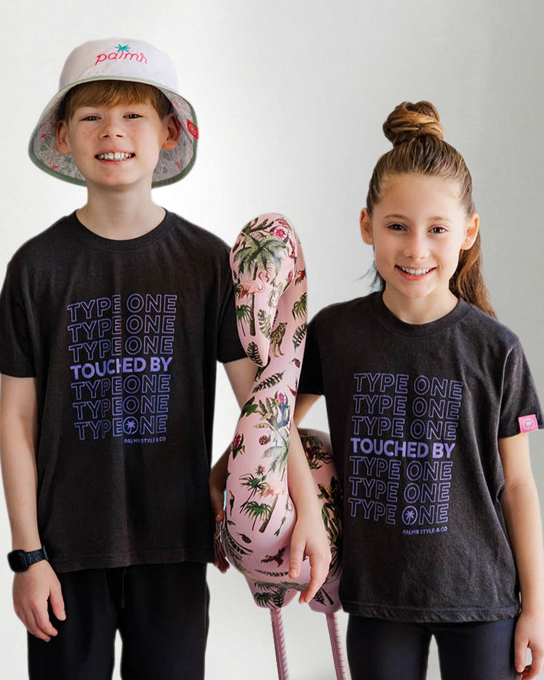 Youth The Support Touched By Type 1 Shirt (Black) — view 6 | Palmr Style