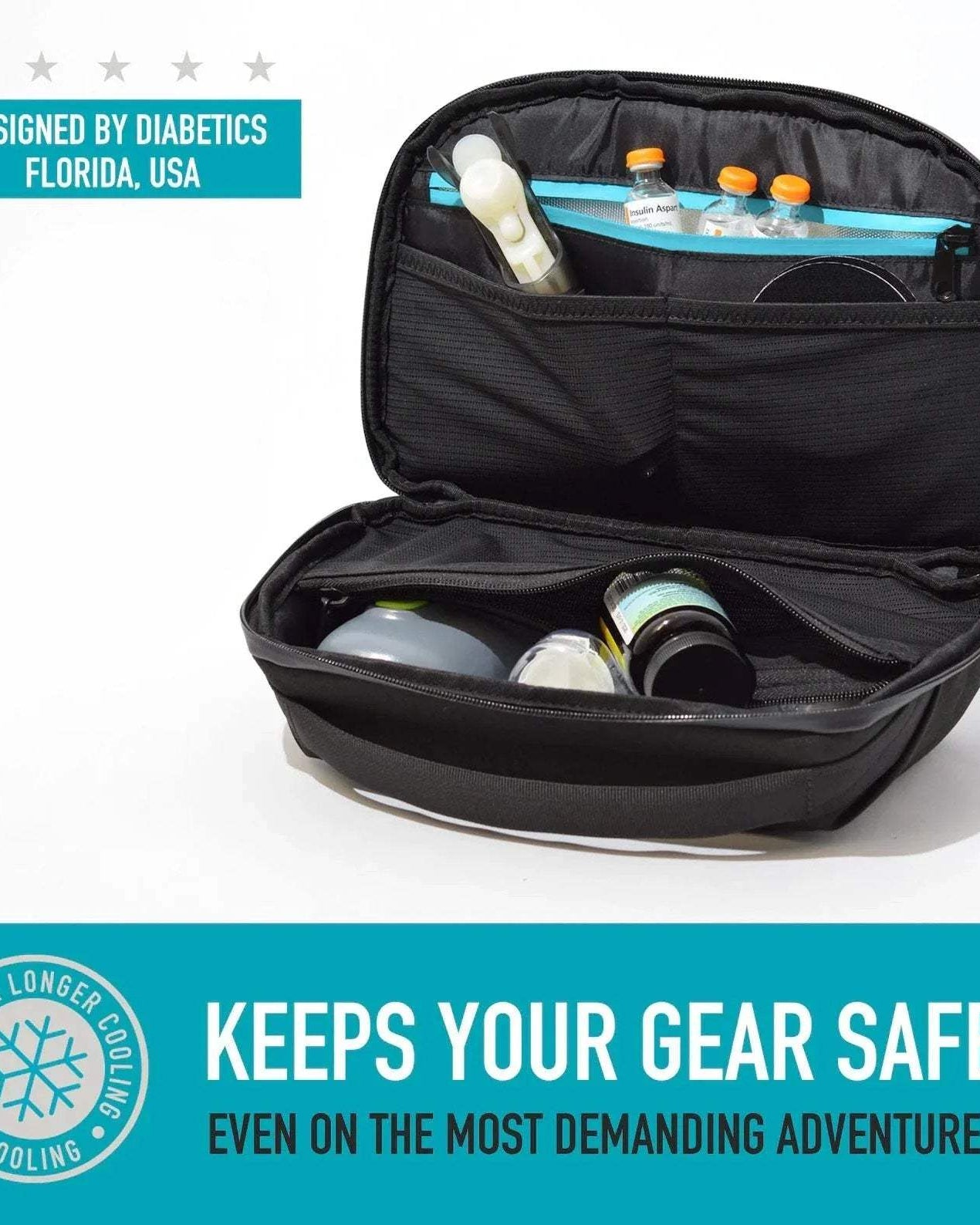 Travel Diabetes Bag: T1D-friendly bags | view 8 Palmr Style