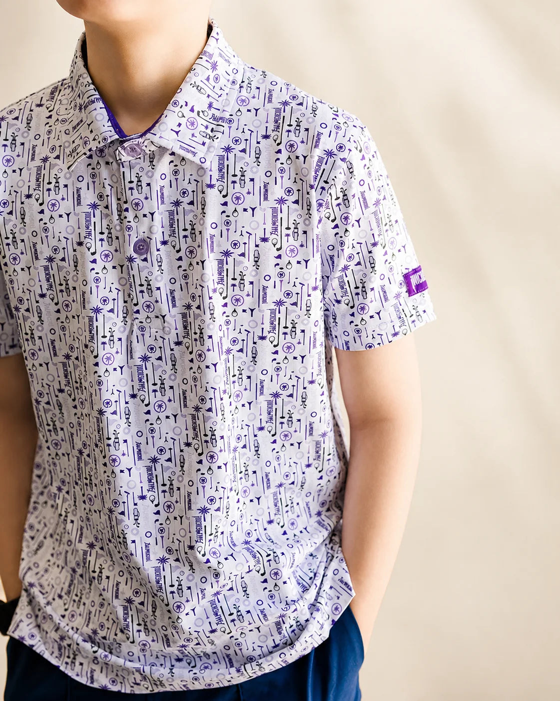 The Touched By Type 1 Kids Polo — view 3 | Palmr Style