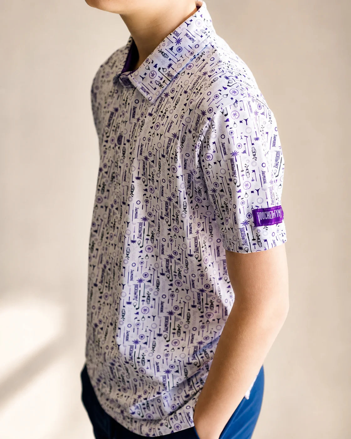 The Touched By Type 1 Kids Polo — view 4 | Palmr Style