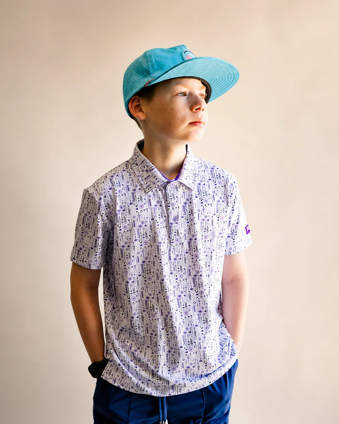 The Touched By Type 1 Kids Polo — view 5 | Palmr Style