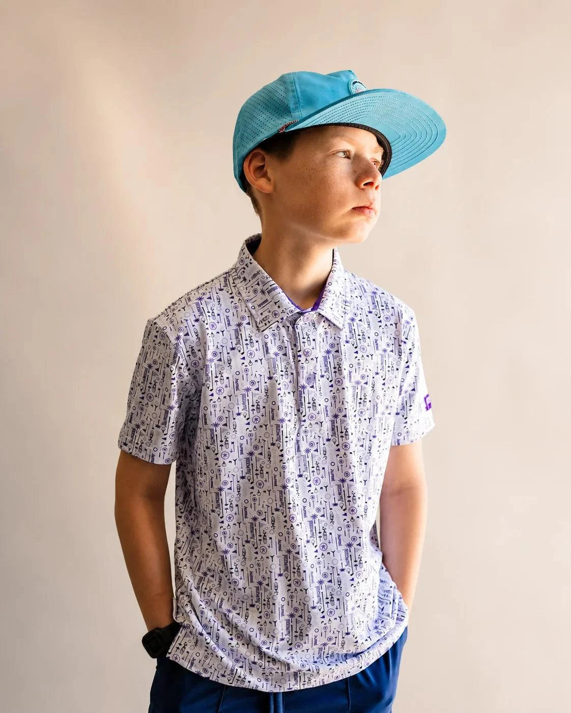 The Touched By Type 1 Kids Polo — view 6 | Palmr Style