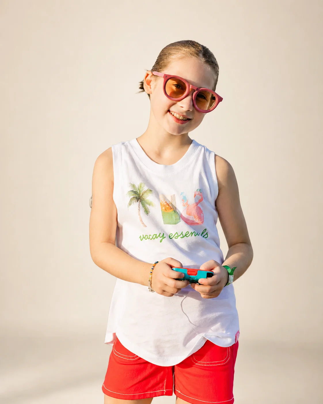 Vacay Essentials Girls Tank — view 5 | Palmr Style