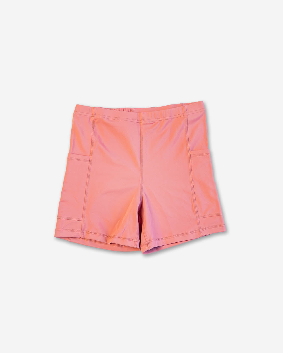 Pink shorts on a light purple background