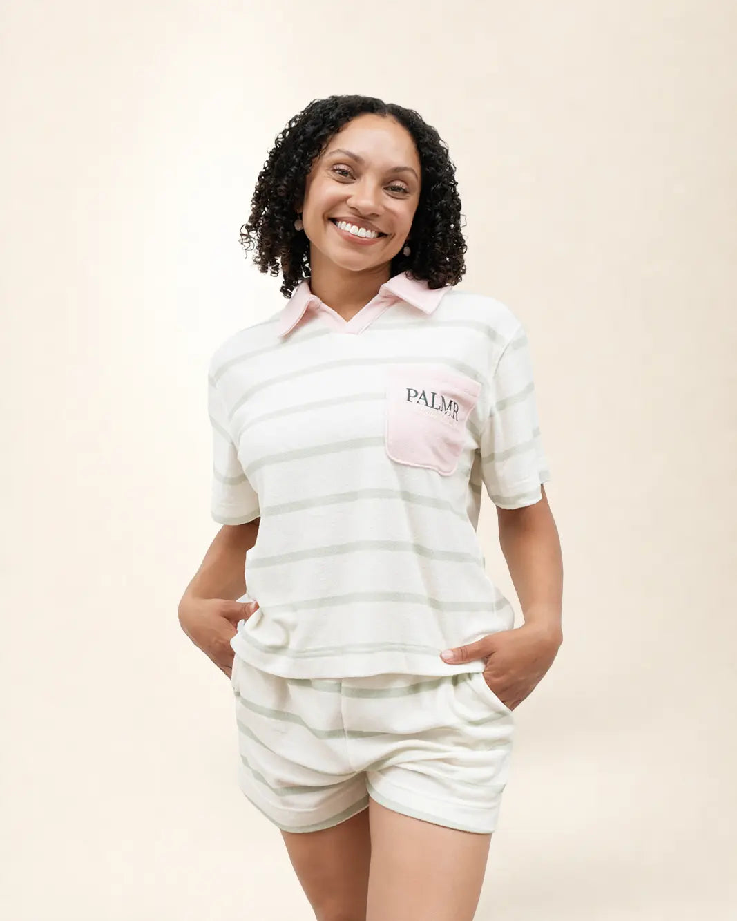 The Cabana Green Stripe Shorts