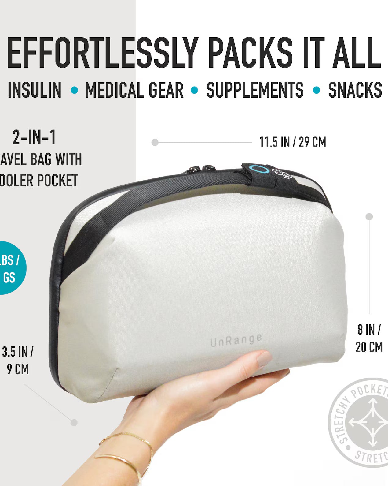 Travel Diabetes Bag — view 5 | Palmr Style