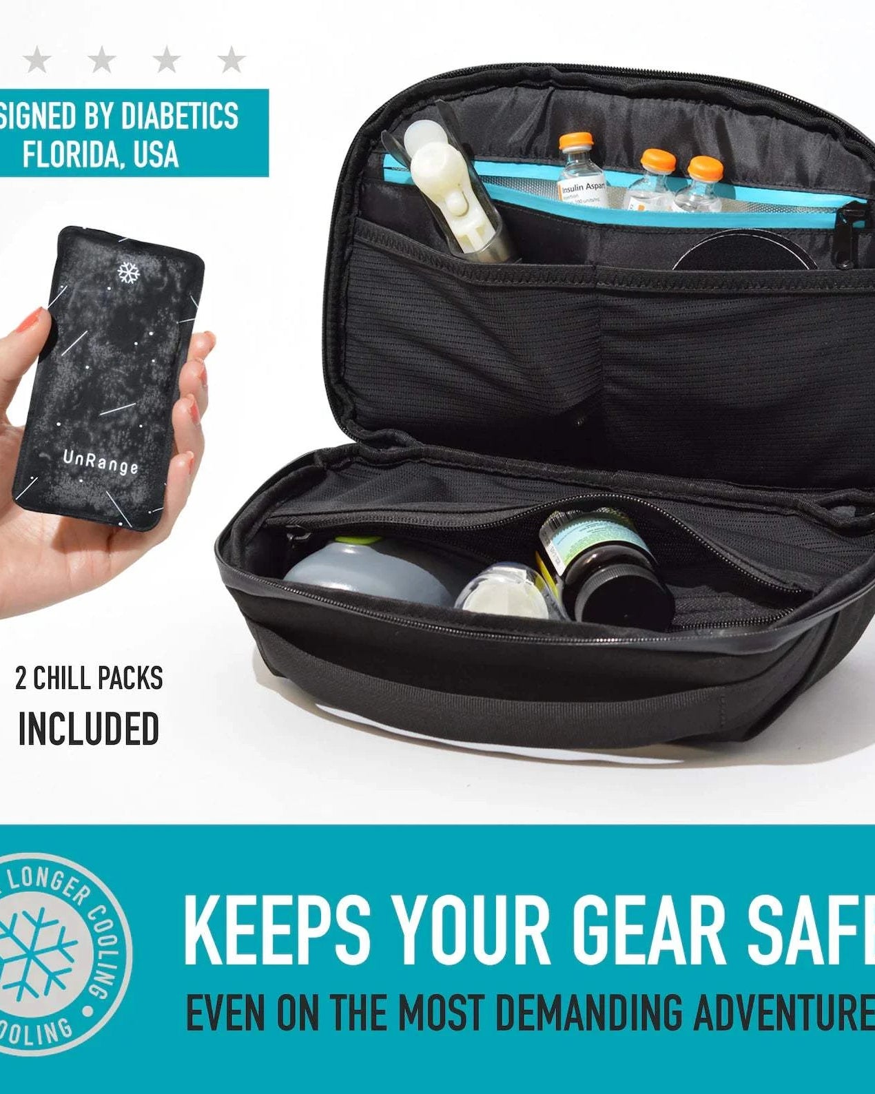 Travel Diabetes Bag — view 8 | Palmr Style