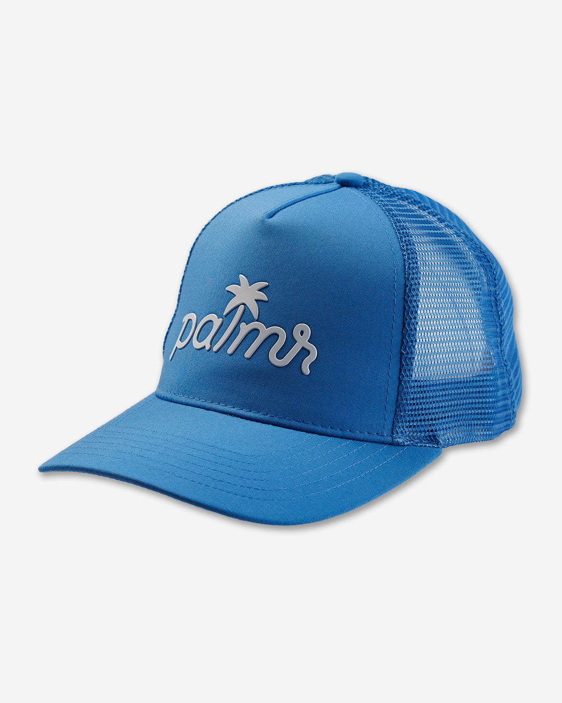Palmr Style T1D Blue Trucker Hat Resort Wear Self-Care Type 1 Diabetes