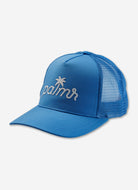 Palmr Style T1D Blue Trucker Hat Resort Wear Self-Care Type 1 Diabetes