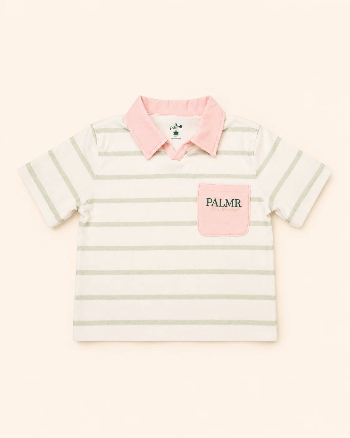 The Cabana Green Stripe Top — view 2 | Palmr Style