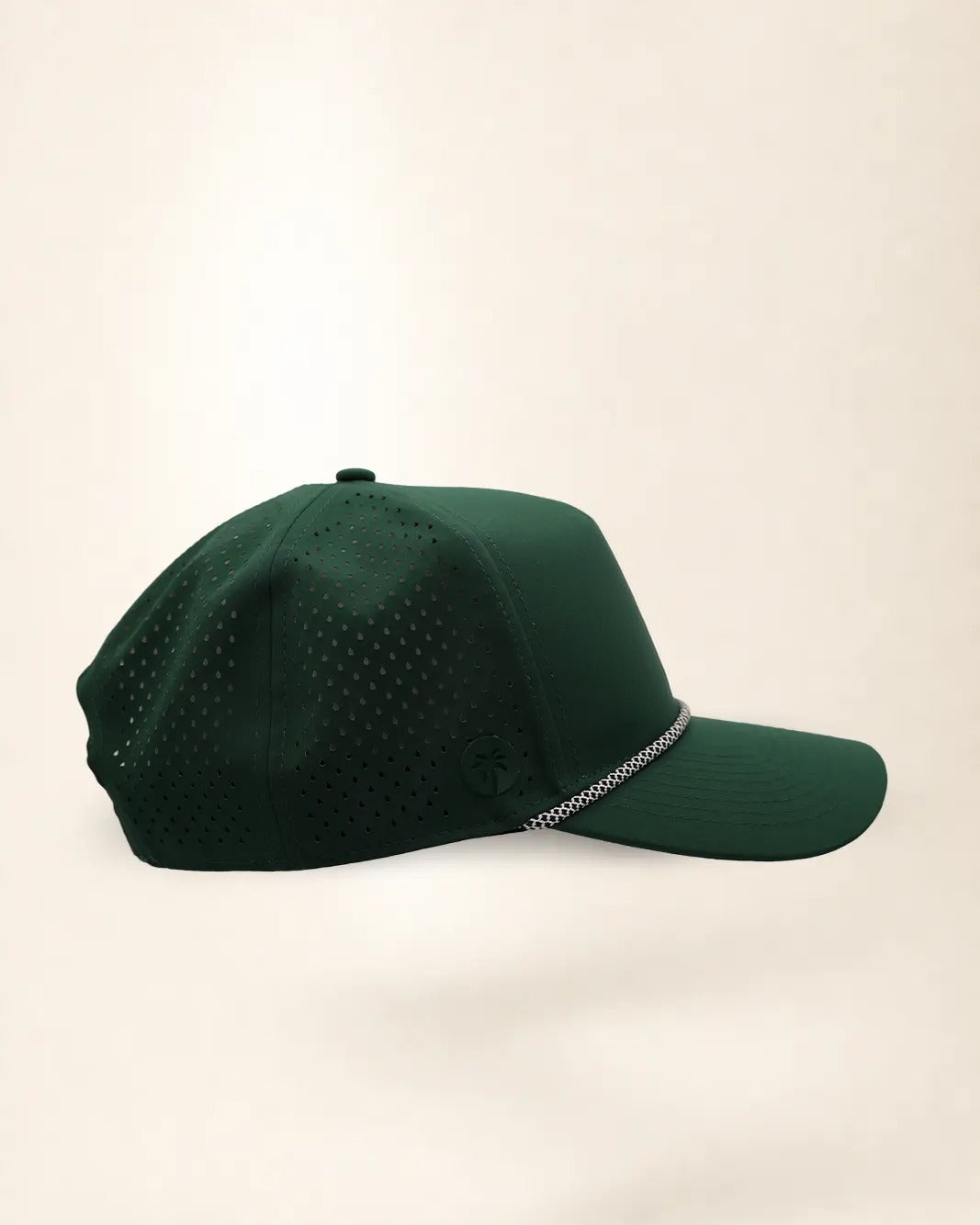 Palmr Signature rope hat in green, rear three-quarter view