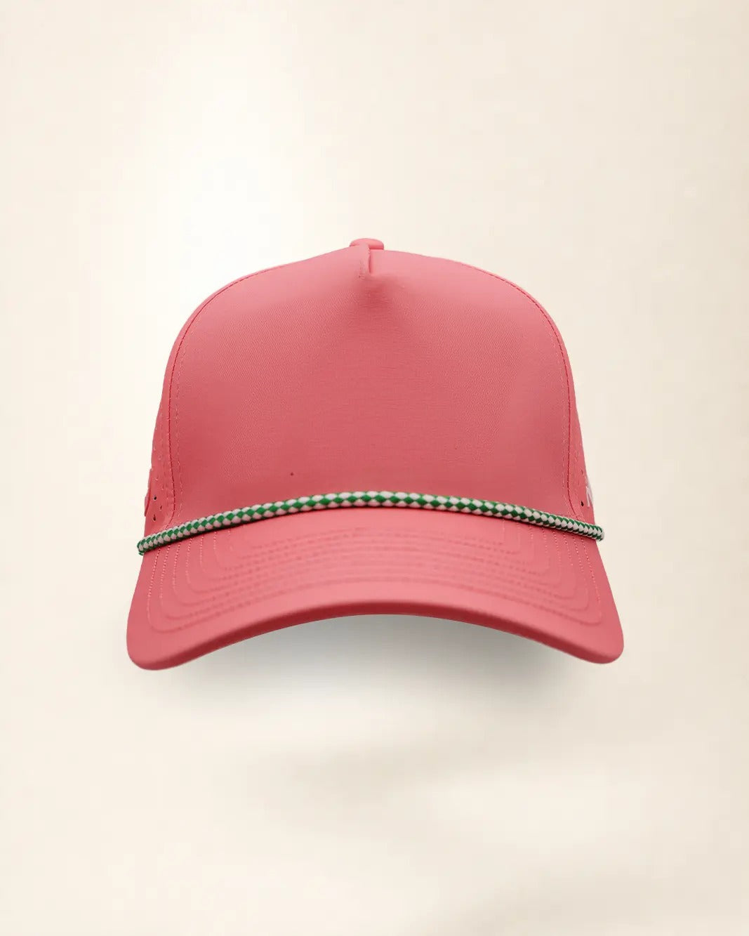 Custom Number Signature Hat in pink, front view