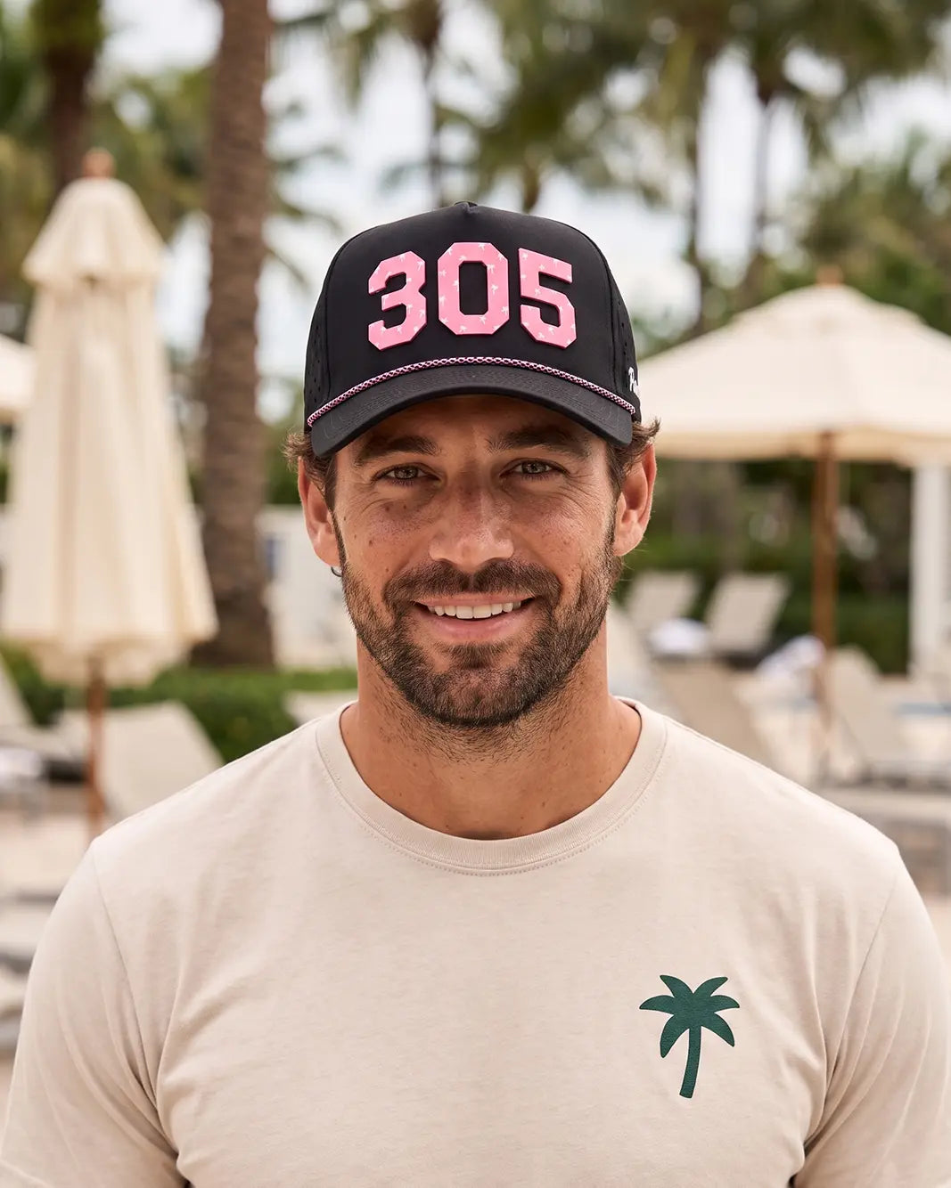 The 305 Signature Hat (Pink on Black)