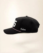 Black 305 hat with palm design, water-resistant and stylish for Florida heat