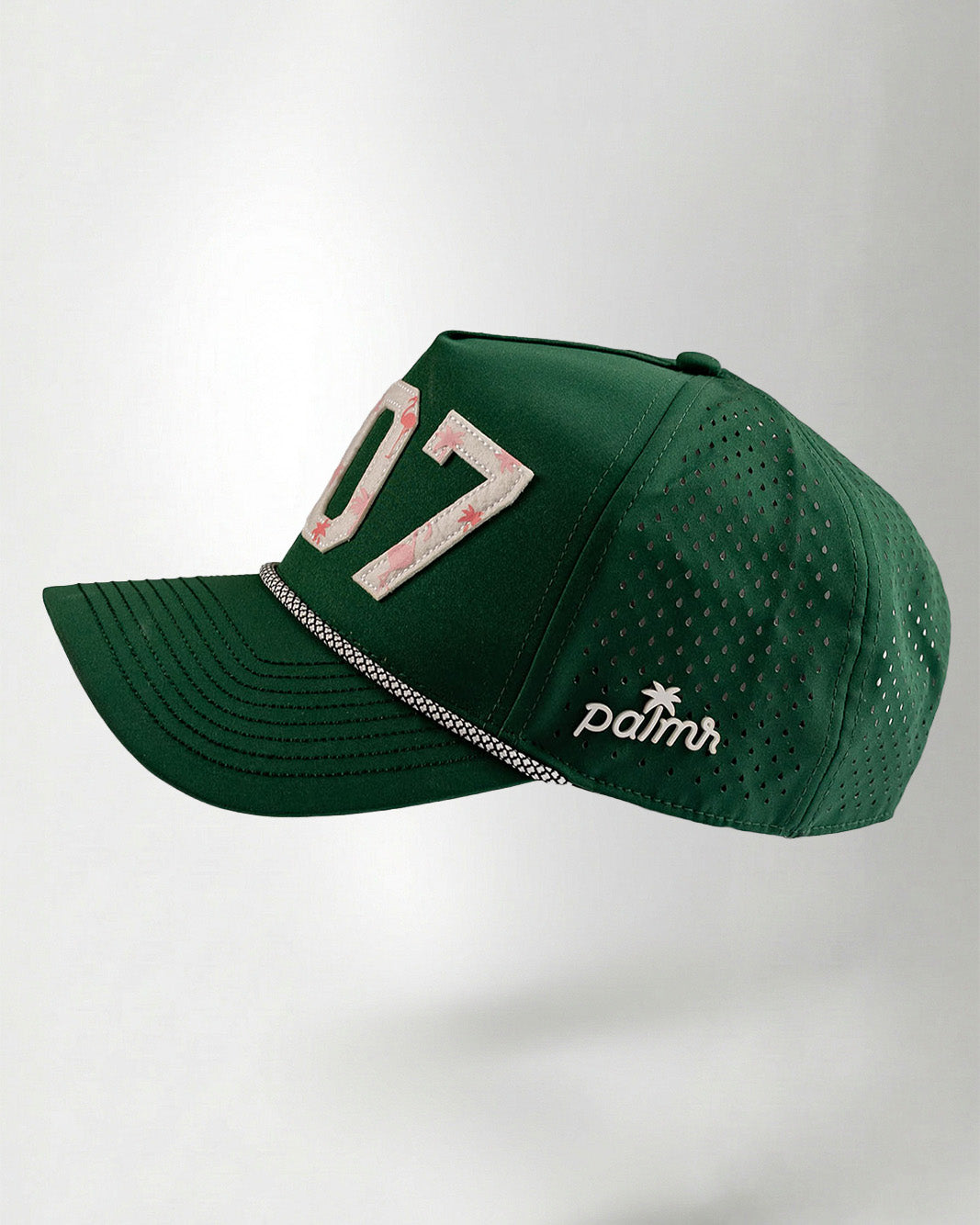 Palmr Style 407 orlando rope hat dark green palm tree snapback