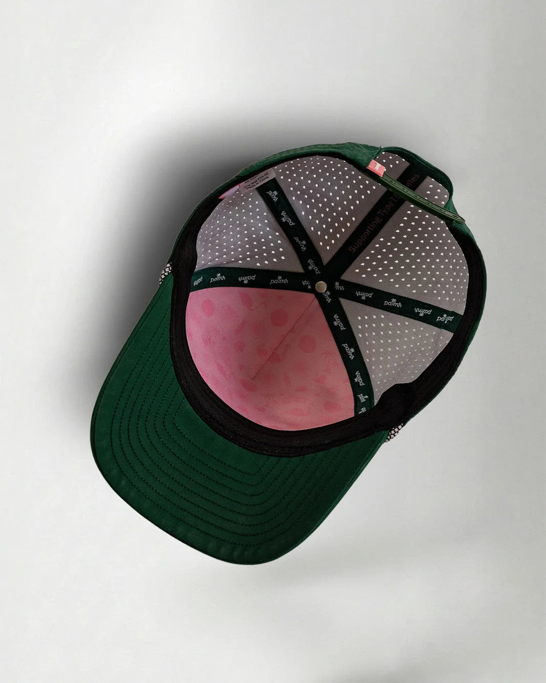 Palmr Style 407 orlando rope hat dark green palm tree snapback