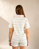 The Cabana Green Stripe Top — view 4 | Palmr Style