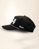 Black 954 hat with palm design, water-resistant and stylish for Florida heat