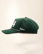 Green 954 hat with palm design, water-resistant and stylish for Florida heat