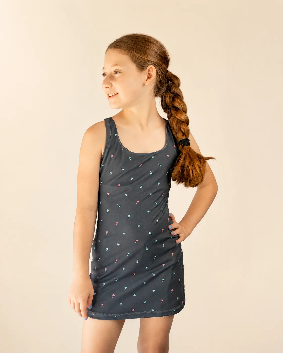 The Ace Kids Dress - Palm Icon Night — view 3 | Palmr Style