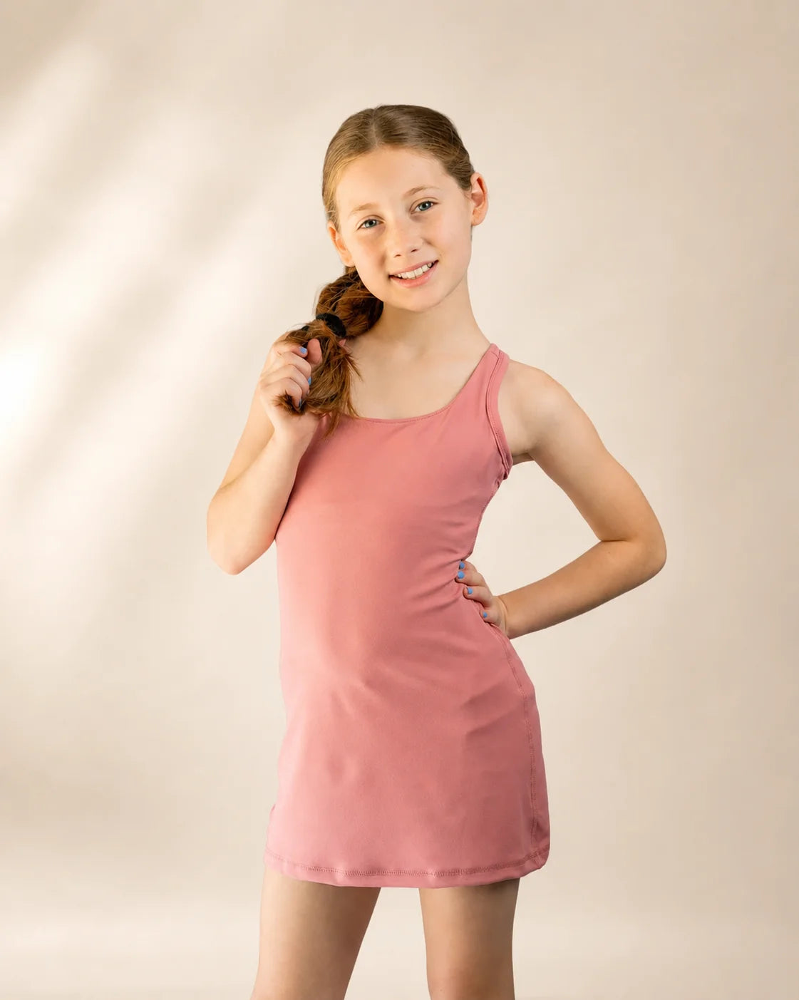 The Ace Kids Dress - Pink — view 2 | Palmr Style