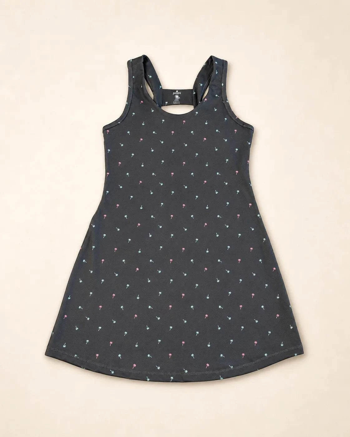 The Ace Dress Palm Icon Night with palm tree print and sporty silhouette