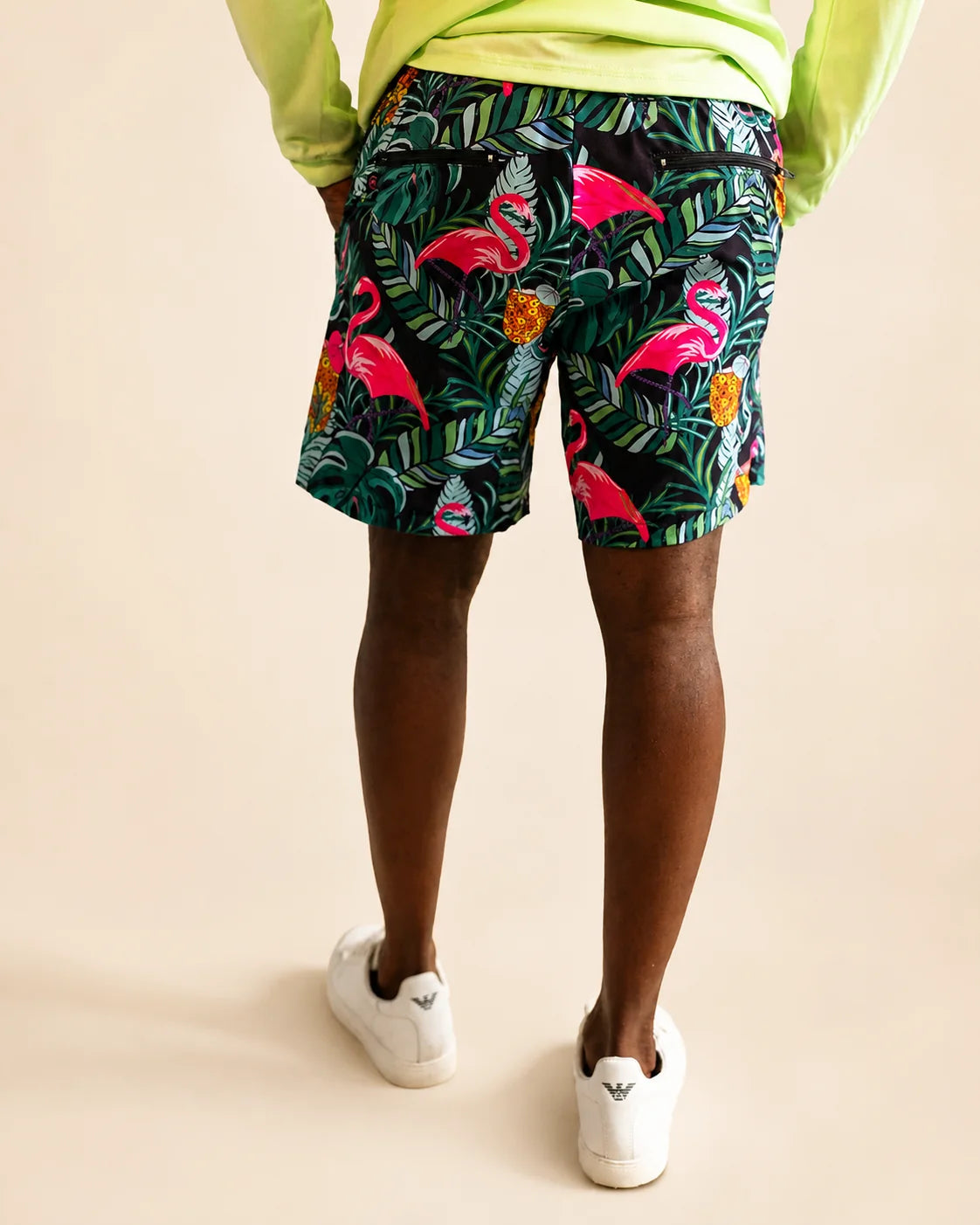 The Baha Palm Hybrid Swim Shorts (T1D Pump Pocket Version) — view 8 | Palmr Style
