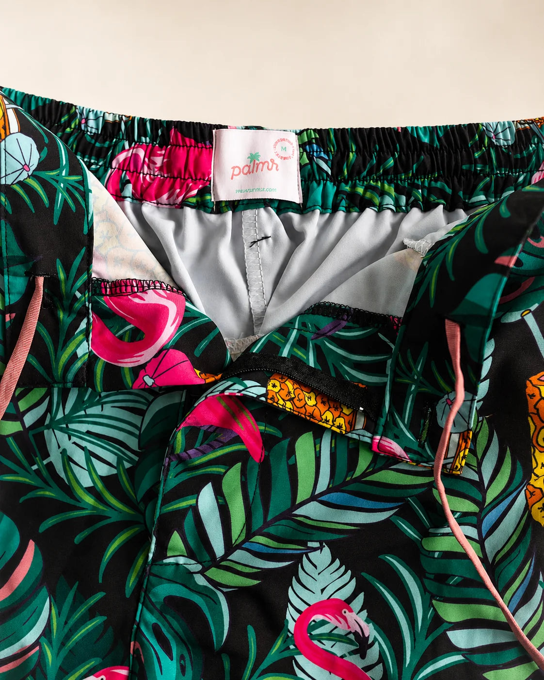 The Baha Palm Hybrid Swim Shorts (T1D Pump Pocket Version) — view 9 | Palmr Style