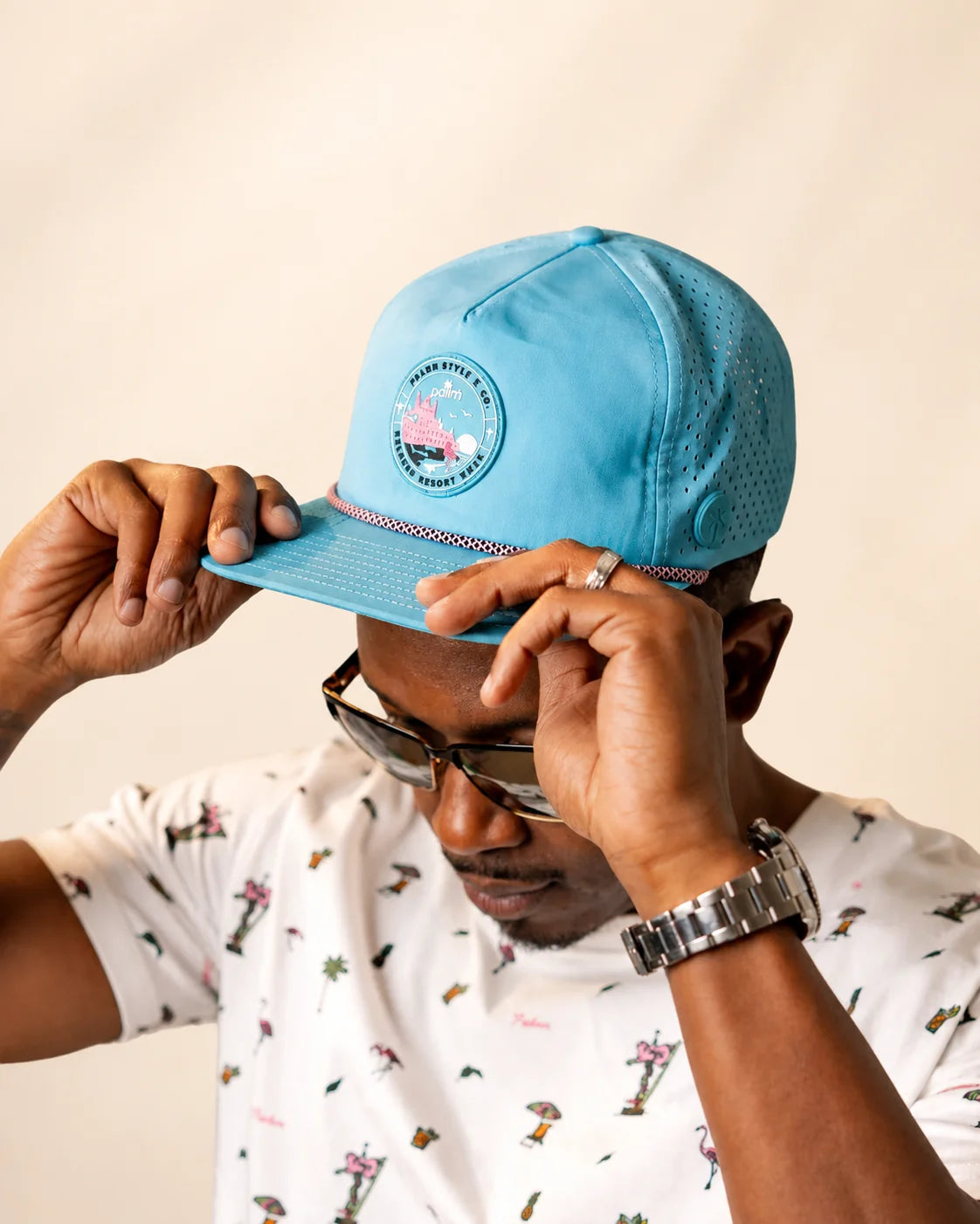 The Blue Crush Rope Hat — view 2 | Palmr Style