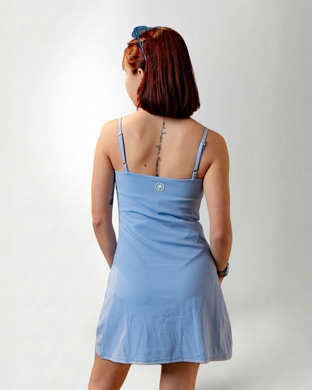 Palmr Style Womens blue haven dress pockets Resort Wear Selfcare T1D