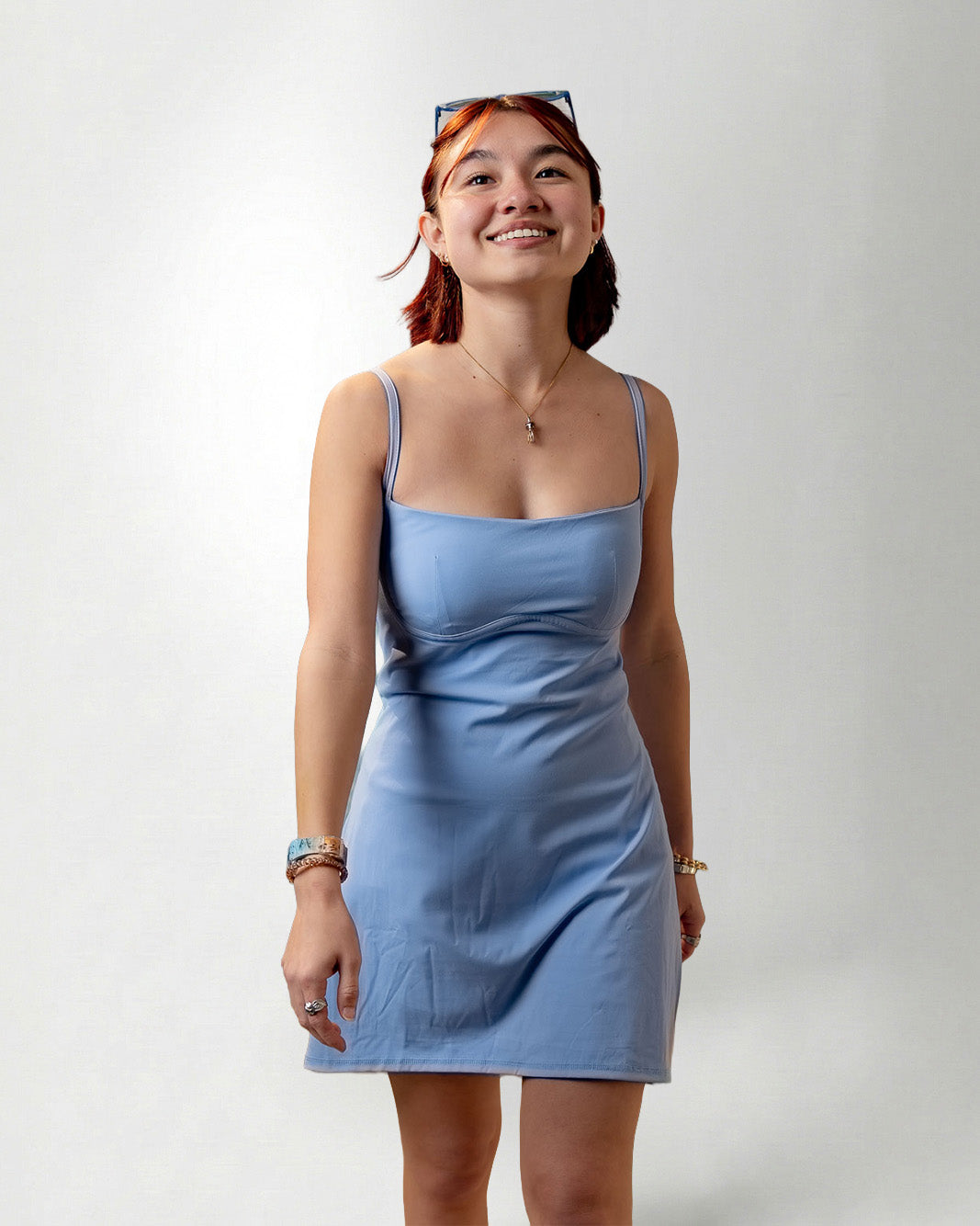 Palmr Style Womens blue haven dress pockets Resort Wear Selfcare T1D