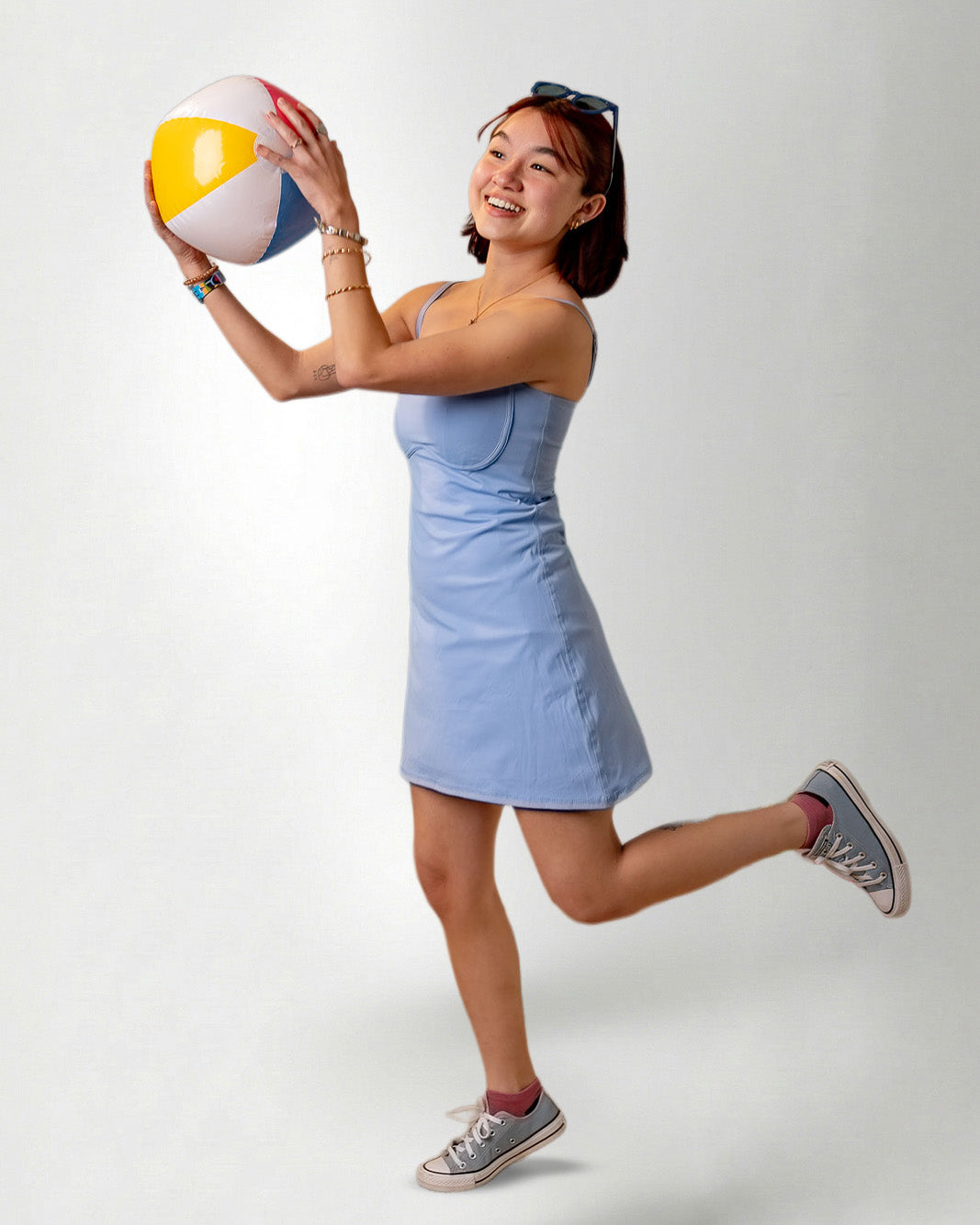 Palmr Style Womens blue haven dress pockets Resort Wear Selfcare T1D