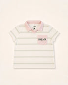 The Cabana Green Stripe Girl's Top — view 2 | Palmr Style