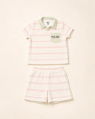 The Cabana Pink Stripe Girl's Top — view 4 | Palmr Style