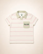 The Cabana Pink Stripe Girl's Top — view 2 | Palmr Style