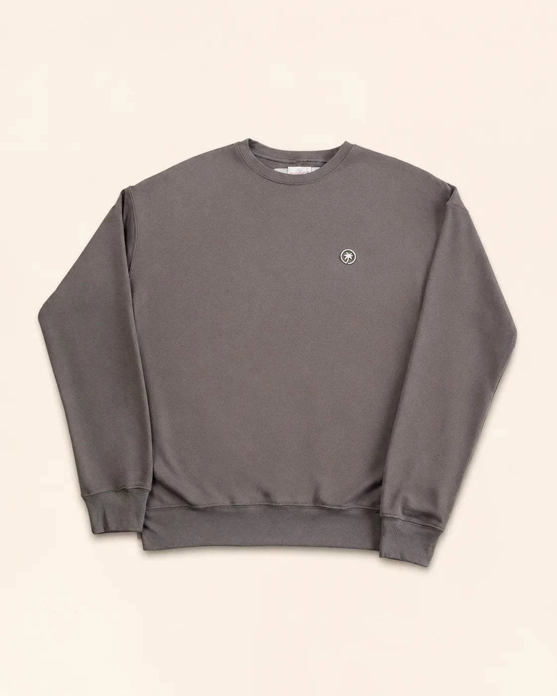 The Cloud Embrace Crewneck Sweatshirt - Charcoal — view 2 | Palmr Style