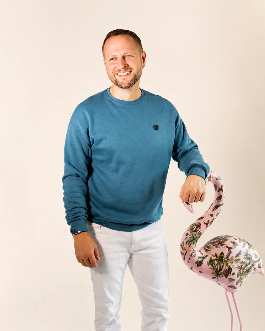 The Cloud Embrace Crewneck Sweatshirt - Deep Teal: sweatshirt | Palmr Style