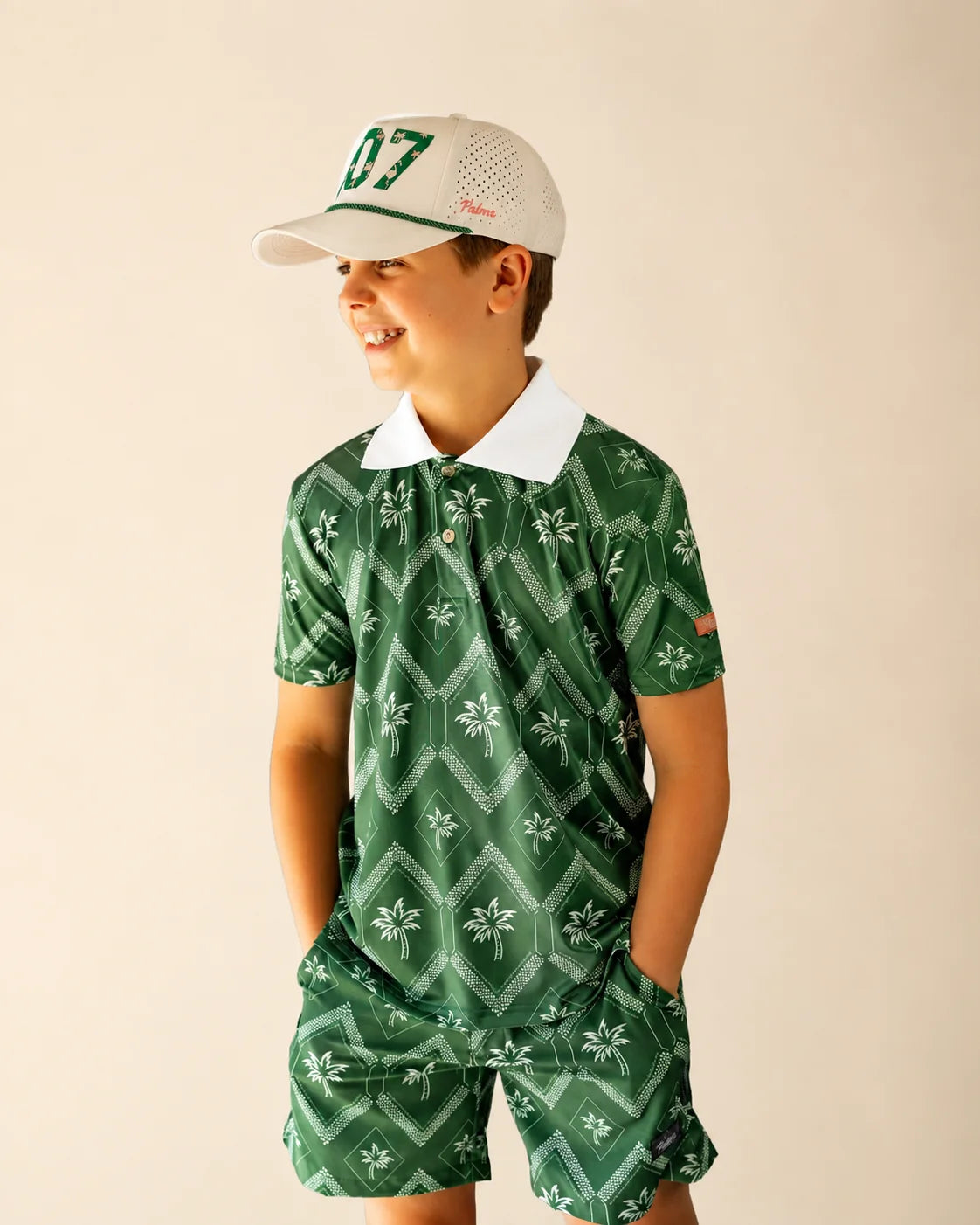 The Club Palm Kids Hybrid Swim Shorts — view 3 | Palmr Style