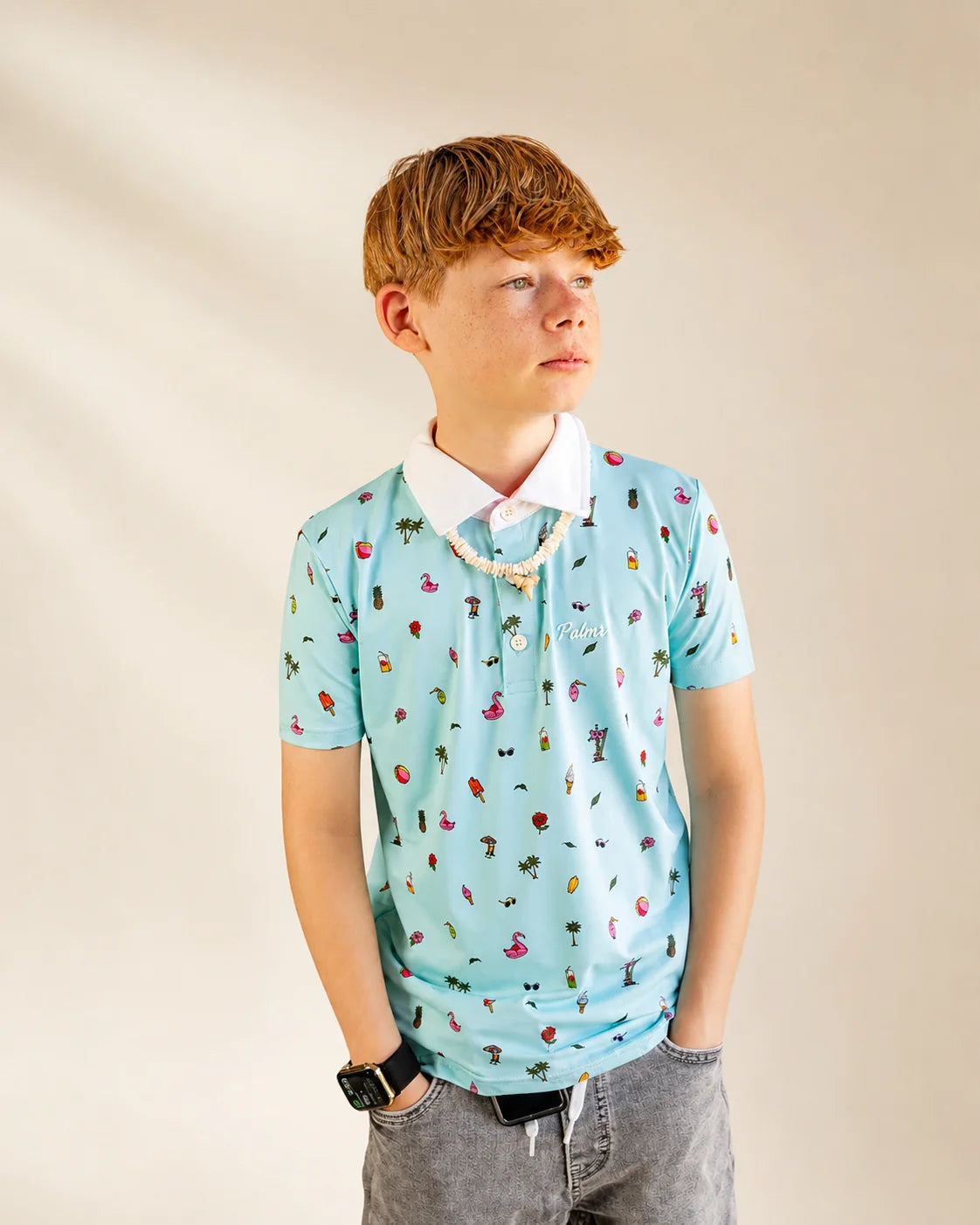 The Palmr Coastal Bay Kids Polo: kids polos | Palmr Style