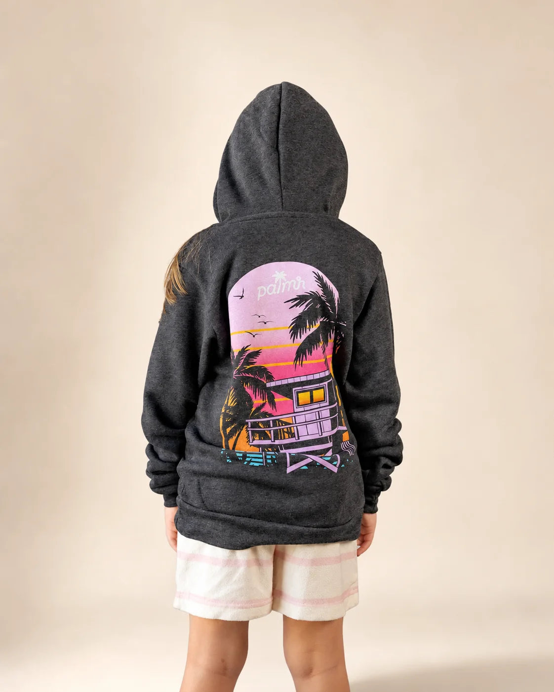 The Evening Palm Kids Hoodie — view 8 | Palmr Style