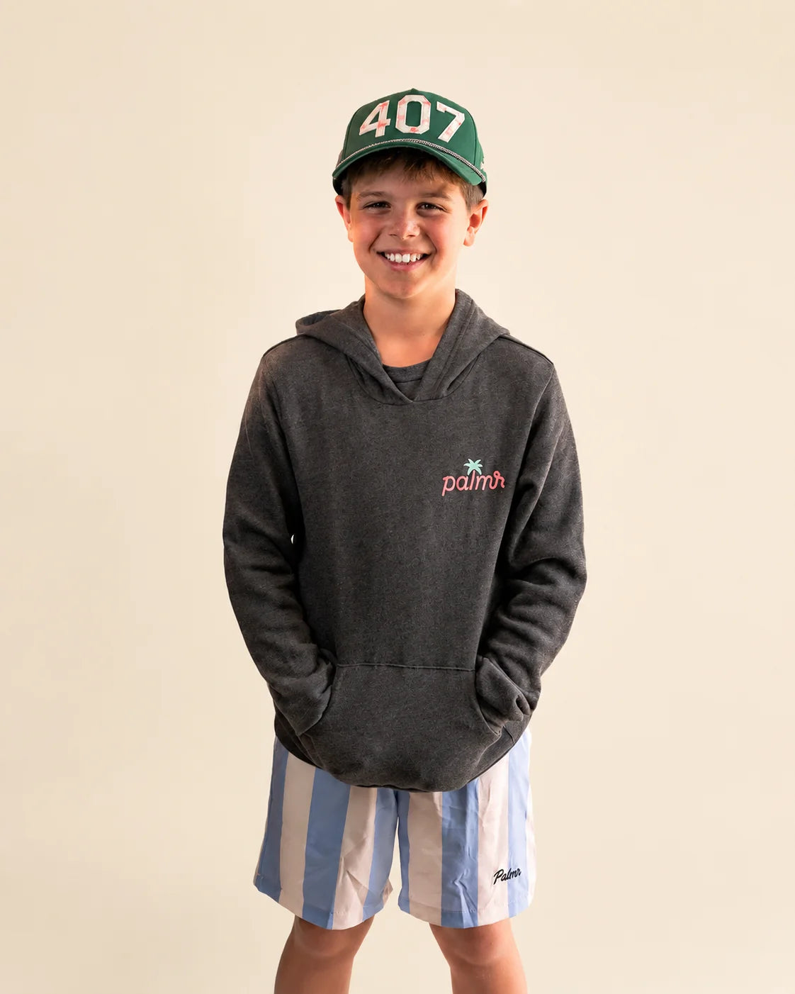 The Evening Palm Kids Hoodie — view 2 | Palmr Style