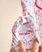 The Flamingo Sunrise Hybrid Swim Shorts (T1D Pump Pocket Version) — view 4 | Palmr Style