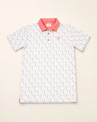 The Flamingo Sunrise Polo — view 2 | Palmr Style