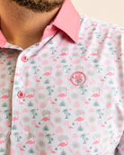 The Flamingo Sunrise Polo — view 6 | Palmr Style